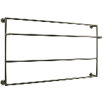 Halter Sobre, schwarz, Metall, 92x53x18 cm