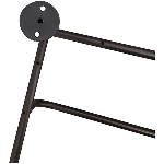 Halter Sobre, schwarz, Metall, 92x53x18 cm
