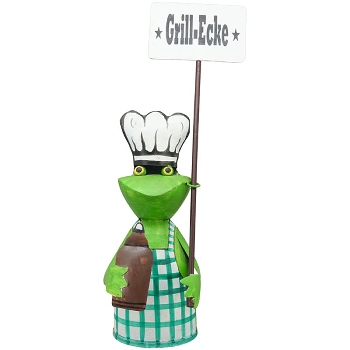 ZaunHocker GrillEcke Kanu, Metall, 18x11x35 cm