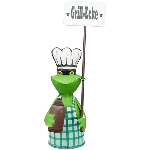 ZaunHocker GrillEcke Kanu, Metall, 18x11x35 cm