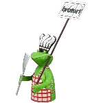ZaunHocker GrillEcke Kanu, Metall, 18x11x35 cm