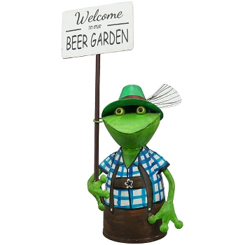 ZaunHocker BierGarten Kanu, Metall, 15x16x30 cm