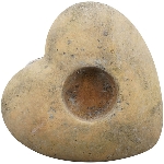 HerzKerzenHalter Valo, Zement, 10x10x4 cm