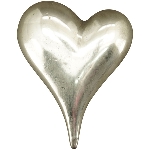 Herz ArgenT, silber, Stoneware, 10x8x4 cm