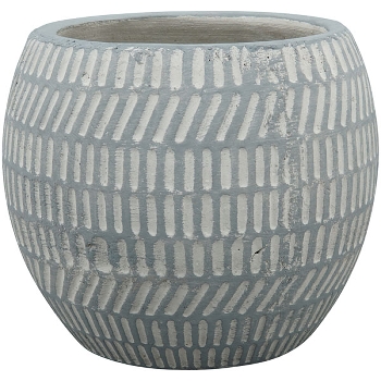 Topf Valo, grau, Keramik, 13x13x11,5 cm