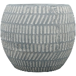 Topf Valo, grau, Keramik, 16,5x16,5x14 cm