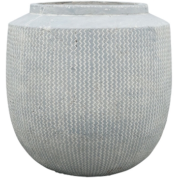 Vase Valo, grau, Zement, 36x36x36 cm