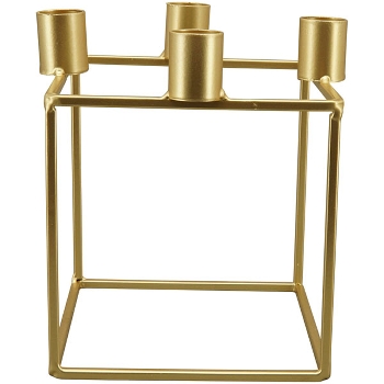 KerzenHalter Aurum, Metall, 14x14x14 cm