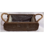 Kasten Bloom, braun, Holz, 30x15,5x9,5 cm