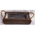 Kasten Bloom, braun, Holz, 40x15,5x9,5 cm