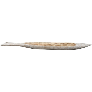 FischTeller Artisanal, natur, Holz, 74x12,5x4,5 cm
