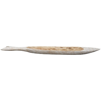 Fisch Artisanal, natur, Holz, 74x12,5x4,5 cm