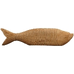 Fisch Artisanal, natur, Holz, 63x6x15,5 cm