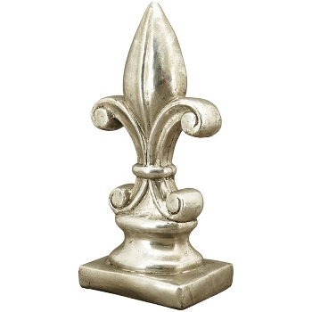 Lilie ArgenT, silber, Polyresin, 13,5x8x26 cm