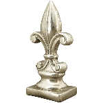Lilie ArgenT, silber, Polyresin, 13,5x8x26 cm