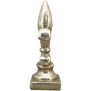Lilie ArgenT, silber, Polyresin, 13,5x8x26 cm