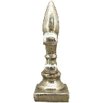 Lilie ArgenT, silber, Polyresin, 13,5x8x26 cm
