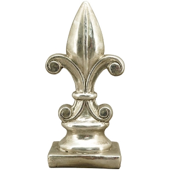 Lilie ArgenT, silber, Polyresin, 13,5x8x26 cm