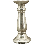 KerzenHalter ArgenT, silber, Polyresin, 11x11x16 cm