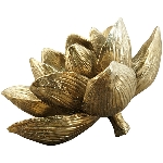 Lilie Aurum, gold, Polyresin, 13,5x13,5x9 cm