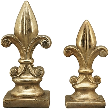 Lilie Aurum, gold, Polyresin, 15,5x11x32 cm