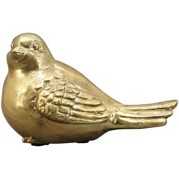 Vogel Aurum, gold, Polyresin, 14x8,5x8 cm
