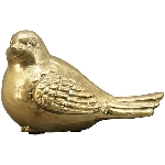 Vogel Aurum, gold, Polyresin, 14x8,5x8 cm