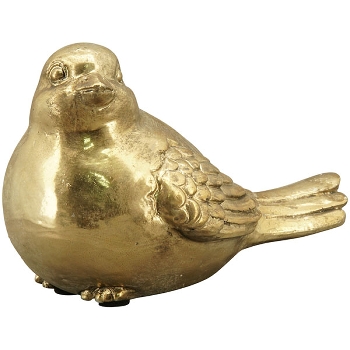 Vogel Aurum, gold, Polyresin, 20x11,5x12,5 cm