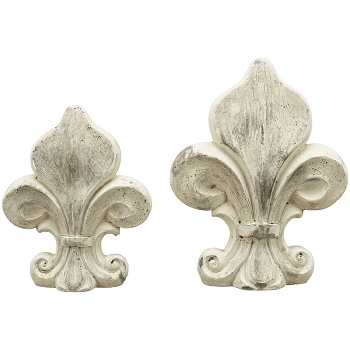 WandHänger Lilie Valo, creme, Zement, 13,5x4x17,5 cm