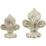 WandHänger Lilie Valo, creme, Zement, 13,5x4x17,5 cm