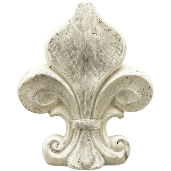 WandHänger Lilie Valo, creme, Zement, 13,5x4x17,5 cm