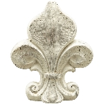 WandHänger Lilie Valo, creme, Zement, 13,5x4x17,5 cm