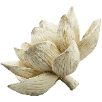Blume Valo, creme, Polyresin, 13,5x13,5x9 cm