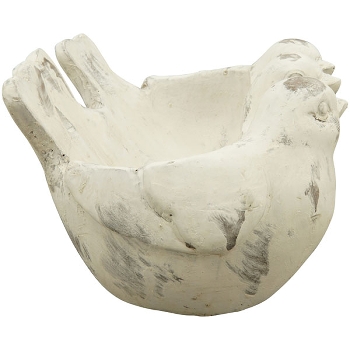 Vogel Valo, creme, Polyresin, 18,5x15x9,5 cm
