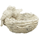 VogelNest Valo, creme, Polyresin, 19,5x17x12,5 cm