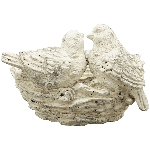 VogelNest Valo, creme, Polyresin, 19,5x17x12,5 cm