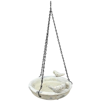 VogelTränke Valo, creme, Zement, 22,5x8,5x26 cm