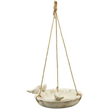 VogelTränke Valo, creme, Zement, 28x10x32,5 cm