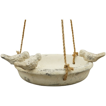 VogelTränke Valo, creme, Zement, 28x10x32,5 cm