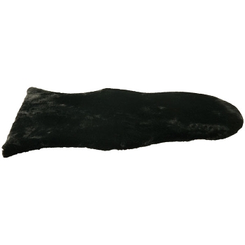 Teppich Cussin, schwarz, Polyester, 65x102x2 cm