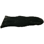 Teppich Cussin, schwarz, Polyester, 65x102x2 cm