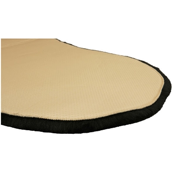Teppich Cussin, schwarz, Polyester, 65x102x2 cm
