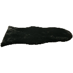Teppich ZONDA, schwarz, Polyester, 65x102x2 cm