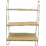 Regal Puri, natur, Holz/Metall, 50x27x69,5 cm