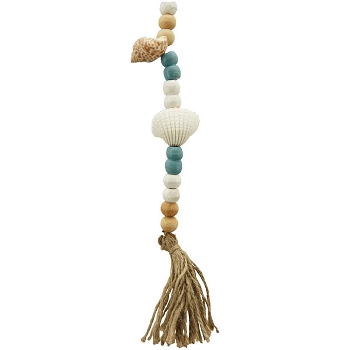 Kette Dost, natur/blau, Holz/Alu, 180x6x1 cm
