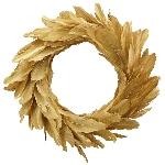 Kranz FedeR, gold, Feder, Ø 25 cm