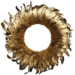 Kranz FedeR, gold, Feder, Ø 40 cm