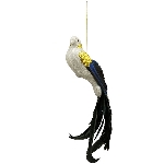VogelHänger FedeR, blau/rot/grün, Feder, 22x8x4 cm