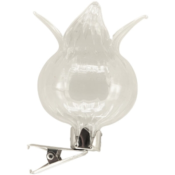 BlumeVase mit Klammer Set/3 Vitreous, klar, Glas, 14x11x5 cm