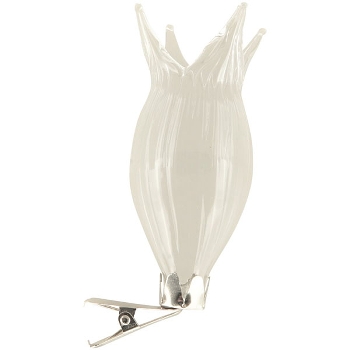 BlumeVase mit Klammer Set/3 Vitreous, klar, Glas, 14x11x5 cm